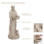 St. Francis Garden Statue with Bird Feeder