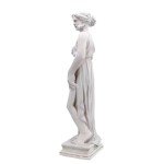 Outdoor Garden Nymph Sculpture - 32 Inch Ivory
