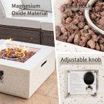 28" Propane Fire Pit Table with Lava Rocks