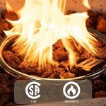 28" Propane Fire Pit Table with Lava Rocks