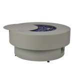 33-inch Round Propane Fire Pit Table with Cover
