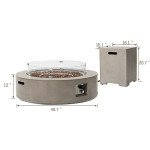 SUNBURY 50,000 BTU Circular Patio Fire Pit