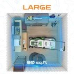 Large Steel Storage Shed with Window and Vents