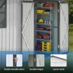 12' x 10' Metal Outdoor Storage Shed with Windows