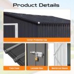 Large Steel Storage Shed with Window and Vents
