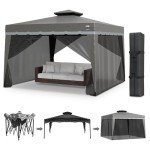 LuxLife Exteriors 11x11 Heavy Duty Pop Up Gazebo