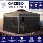 LuxLife Exteriors 11x11 Heavy Duty Pop Up Gazebo