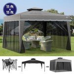 LuxLife Exteriors 11x11 Heavy Duty Pop Up Gazebo