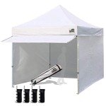 10x10 Pop-Up Canopy Tent with Sidewalls & Bag