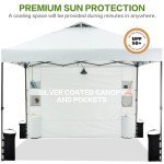 10'x10' Pop Up Canopy Tent with Sidewall