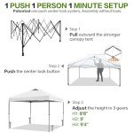 10'x10' Pop Up Canopy Tent with Sidewall