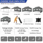 10x20 Heavy Duty Waterproof Party Canopy Tent