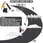 10x20 Heavy Duty Pop Up Canopy Tent