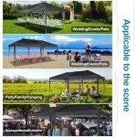 COBIZI 10x20 Portable Pop Up Canopy with Sidewalls
