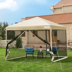 VIVOHOME 10x10ft Outdoor Pop-Up Canopy Tent