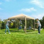 VIVOHOME 10x10ft Outdoor Pop-Up Canopy Tent
