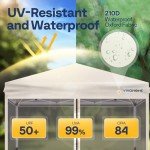 VIVOHOME 10x10ft Outdoor Pop-Up Canopy Tent