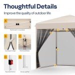 VIVOHOME 10x10ft Outdoor Pop-Up Canopy Tent