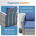 Wisteria Lane 4-Piece Outdoor Wicker Furniture Set