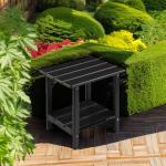Apolimi 2-Tier Adirondack Outdoor Side Table - Black