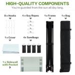 10'x10' Pop Up Canopy Tent with Sidewall