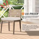 6-Pack Outdoor Patio Chair Cushions Covers 25"x25