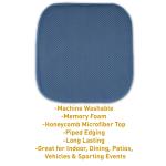 Honeycomb Non-Slip Memory Foam Chair Cushion Pack