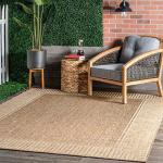 Asha Simple Border 5x8 Indoor/Outdoor Area Rug