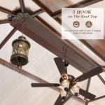 Erommy Outdoor Hardtop Pavilion with Netting 10'×13