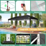 COBIZI 10x20 Portable Pop Up Canopy with Sidewalls