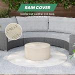 28" Round Outdoor Propane Fire Pit Table