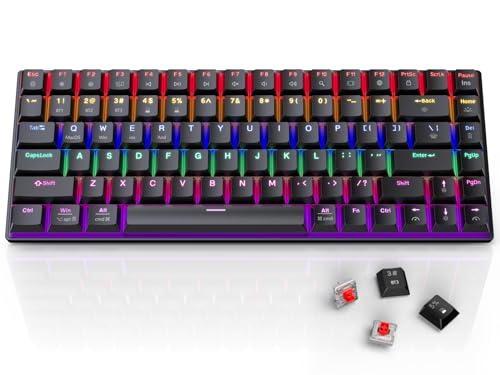 SABLUTE Wireless Mechanical Gaming Keyboard with Backlit Effects
