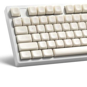 XVX White Jade Double Shot PBT Keycap Set