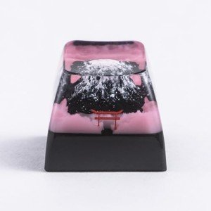 Mount Fuji Sakura Artisan Keycap for Mechanical Keyboards