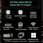 HP Elite Mini 800 G9 Business Desktop PC