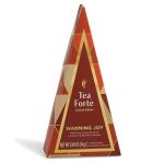 Tea Forte Warming Joy Holiday Petite Tea Tree, Stocking Stuffer Tea Sampler Gift Set, Assorted Winter Organic Tea Bags Variety, 4 Tea Infuser Bags
