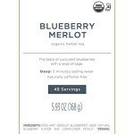 Tea Forte Blueberry Merlot Herbal Tea Event Box, Bulk Pack of 48 Pyramid Infuser Tea Sachets for All Occasions