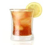 Tea Forte Poom Double Wall Glass 10 ounce Tea Cup for Hot or Iced Tea