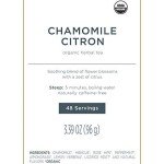 Tea Forte Chamomile Citron Herbal Tea Event Box, Bulk Pack of 48 Pyramid Infuser Tea Sachets for All Occasions