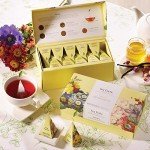 Tea Forte Soleil Tea Sampler with 20 Pyramid Infuser Tea Bags - Fruit, Herb and Flower Tea - Presentation Box Assorted Variety Tea Gift Set
