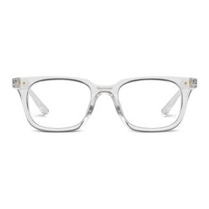 Peepers by PeeperSpecs Tennessee Soft Square Blue Light Blocking Reading Glasses, Clear, 50 + 1.5