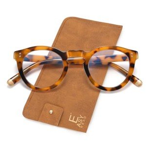 EASY READ Retro Round Blue Light Blocking Reading Glasses for Women, Anti UV Readers for Women Computer Eyeglasses(Tortoise,+1.50)