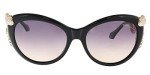 Roberto Cavalli Cateye Sunglasses RC889S Menkab 01B Black/Rose Gold 889