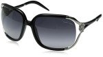 Roberto Cavalli Women's RC370SW Metal And Resin Sunglasses,Black Frame/Gradient Smoke Lens,one size