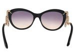 Roberto Cavalli Cateye Sunglasses RC889S Menkab 01B Black/Rose Gold 889