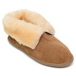 Minnetonka Womens Sheepskin Ankle Boot Tan Size 7