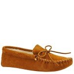 Minnetonka Men's Pile Lined Softsole, Brown, 9 M US