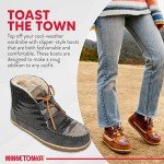 Minnetonka Womens Torrey Laceup Boot, Grey, Size 9