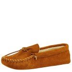 Minnetonka Men's Pile Lined Softsole, Brown, 9 M US