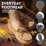 Minnetonka Camp Tie Moc - Moccasin Outdoor/Indoor Slippers for Women Charcoal, 9 M
